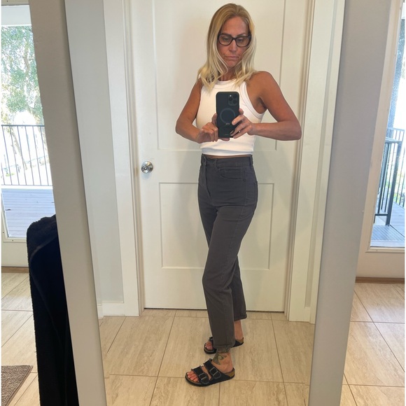 Express Super High Rise Slim Pants - Picture 2 of 15